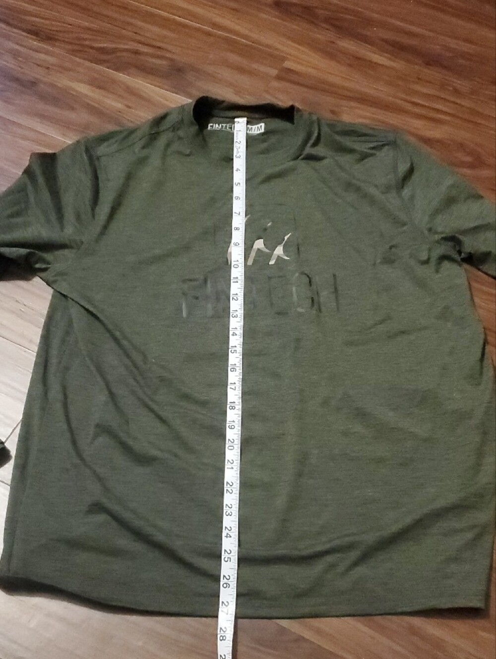 Fintech Men's Long Sleeve Tee in Olive Green - Picture 6 of 8